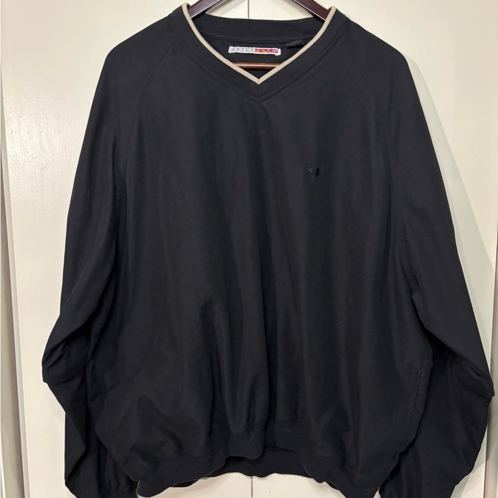 Grand Slam Black Crewneck Convertible Sweater/Jacket